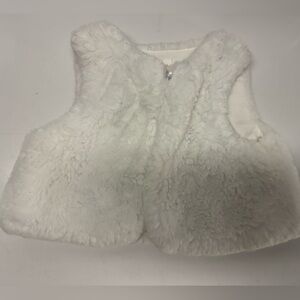 Gymboree Soft White Fleece Vest for Kids